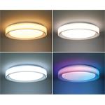 Solight LED osvětlení s dálkovým ovladačem Floco, 30W + 6W RGB, 2100lm, 40cm, změna chromatičnosti, stmívatelné