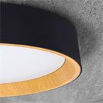 Solight LED osvetlenie s diaľkovým ovládaním Larios Black, 48W, 3360lm, 39cm, stmievateľné