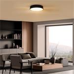 Solight LED osvetlenie s diaľkovým ovládaním Larios Black, 48W, 3360lm, 39cm, stmievateľné