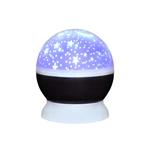 Solight LED projekčná guľa, viacfarebná, 9 režimov, rotácia, USB, 4x AAA