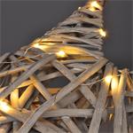 Solight LED ratanová hviezda, 40x LED, 2xAA, 40cm