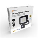 Solight LED reflektor PRO se senzorem, 50W, 4600lm, 5000K, IP44