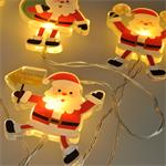 Solight LED reťaz do okna - Santa, 6x LED, odsávanie, 120cm, 2x AA