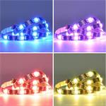 Solight LED RGB pásek pro TV, 2x 50cm, USB, vypínač, dálkový ovladač