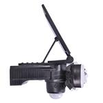 Solight LED solárne svetlo so senzorom, 8W, 600lm, Li-on, čierne