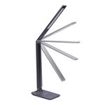 Solight LED stmievateľná lampa s bezdrôtovým nabíjaním, 10 W, stmievateľná, sivá