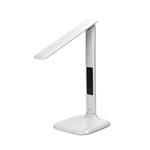 Solight LED stmievateľná stolná lampa s displejom, 6 W, voliteľná teplota svetla, biely lesk