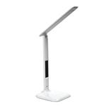 Solight LED stmievateľná stolná lampa s displejom, 6 W, voliteľná teplota svetla, biely lesk