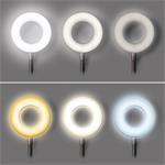 Solight LED stmievateľná stolná lampa s klipom, 300 lm, nastaviteľná teplota svetla, USB