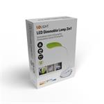 Solight LED stmievateľná žiarovka 2v1, pätica a klip, 5W 4000K, 3 farebné kryty