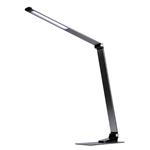 Solight LED stolná lampa stmievateľná, 11 W, zmena chromatickosti, brúsený hliník, strieborná