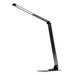 Solight LED stolná lampa stmievateľná, 11 W, zmena chromatickosti, brúsený hliník, strieborná