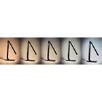 Solight LED stolová lampa stmievateľná, 12 W, možnosť voľby teploty svetla, USB, biely lesk