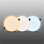 Solight LED stropné svetlo CCT, IP44, 15W, 1350lm, 3000K, 4000K, 6000K, okrúhle