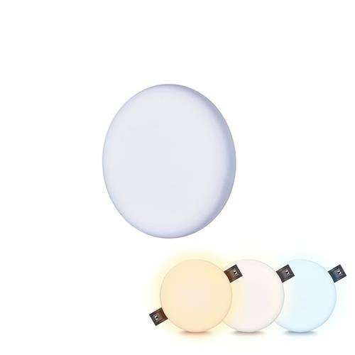 Solight LED stropné svetlo CCT, IP44, 8W, 720lm, 3000K, 4000K, 6000K, okrúhle
