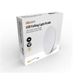 Solight LED stropné svetlo Plain, 15W, 1200lm, 4000K, okrúhle, 26cm