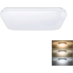 Solight LED stropné svetlo Plain, 3CCT, 24W, 1920lm, 3000K, 4000K, 6000K, štvorcový, 38cm