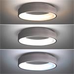 Solight LED stropné svietidlo kruhové Treviso, 48W, 2880lm, stmievateľné, diaľkové ovládanie, sivé