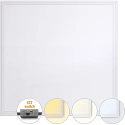 Solight LED světelný panel Backlit 3CCT, 48W, 6240lm, 3000-6000K, Lifud, 60x60cm, 3 roky záruka, bílá barva