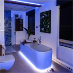 Solight LED svetelný pás s testerom, 5 m, sada s adaptérom 12V, 4,8 W/m, IP20, studená biela
