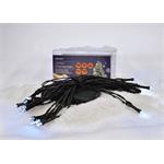 Solight LED vánoční řetěz, 3m, 20xLED, 3x AA, bílé světlo, zelený kabel