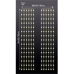 Solight LED vánoční závěs okenní, stříbrný, 300x mini LED, časovač, 8 funkcí, USB