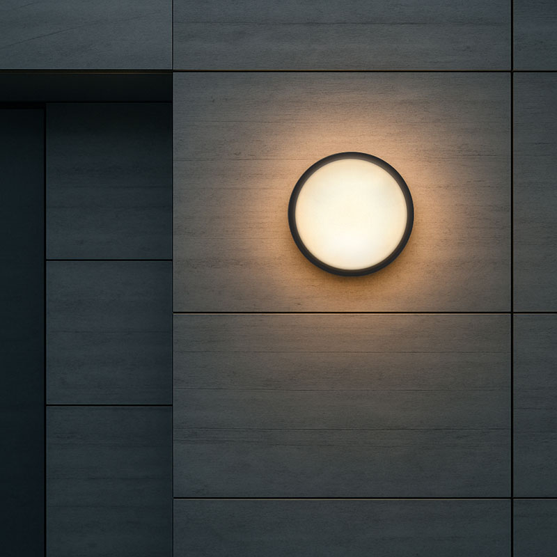 Solight LED venkovní osvětlení, nastavitelná teplota světla - 3CCT, 15/18/20W, 1800lm, 22cm, 2v1 - bílý a černý kryt