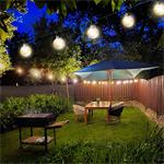 Solight LED venkovní řetěz s žárovkami, 25 žárovek, 15m+5m, 750lm, teplá bílá