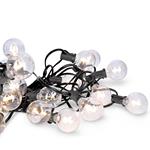 Solight LED venkovní řetěz s žárovkami, 25 žárovek, 15m+5m, 750lm, teplá bílá