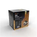 Solight LED vianočné osvetlenie okien, strieborné, 300x mini LED, časovač, 8 funkcií, USB