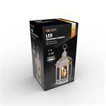 Solight LED vianočný lampáš biely, 33 cm, 3x LED sviečka, 3x AAA