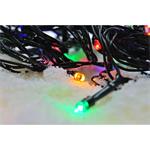 Solight LED vonkajšia vianočná reťaz, 200 LED, 20 m, 5 m vedenie, 8 funkcií, časovač, IP44, viacfarebná