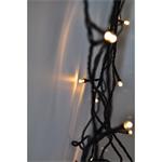 Solight LED vonkajšia vianočná reťaz, 400 LED, 20 m, 5 m vedenie, 8 funkcií, IP44, teplá biela