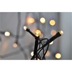 Solight LED vonkajšia vianočná reťaz, 400 LED, 20 m, 5 m vedenie, 8 funkcií, IP44, teplá biela