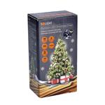 Solight LED vonkajšia vianočná reťaz, 50LED, 5m, 3m vedenie, 8 funkcií, IP44. 3x AA, studená biela