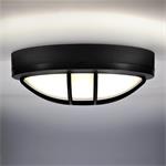Solight LED vonkajšie osvetlenie kruhové s mriežkou, 13W, 910lm, 4000K, IP65, 17cm, čierna