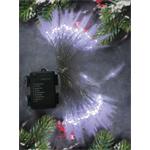 Solight LED vonkajšie rampúchy, 50LED, časovač, 8 funkcií, IP44, 3xAA batéria