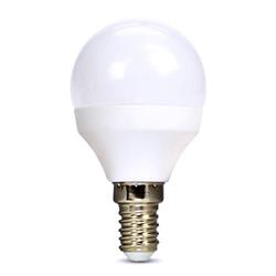 Solight LED žárovka, miniglobe, 6W, E14, 6000K, 510lm