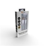 Solight lightning kabel, USB 2.0 A konektor - Lightning konektor, silikon, 2m