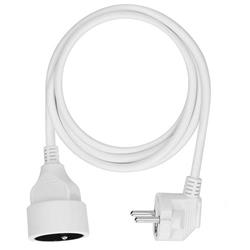 Solight predlžovací kábel - konektor, 1 zásuvka, 1,5 m, 3 x 1 mm2, biely