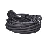 Solight predlžovací kábel - konektor, 1 zásuvka, 20 m, 3 x 1,5 mm2, guma, čierny