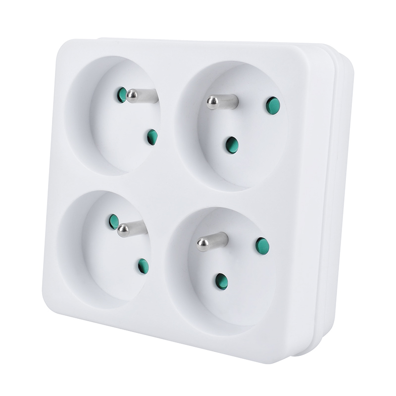 Solight rozbočka, 4 x 10A, bílá