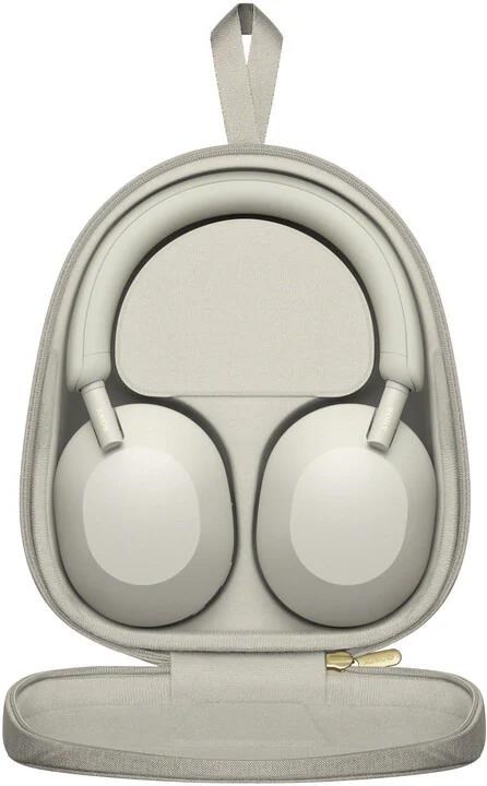 Sony bezdrátová sluchátka WH-1000XM5 stříbrná