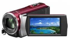 SONY kamera HDR-CX210E, 5,3MPix, 25x zoom, 2,7" LCD dotykový, Full HD, červená