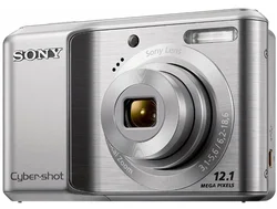SONY kompakt DSC-S2100S Cyber-Shot 12,1MPix, 3x zoom, stabilizátor + nabíječka + baterky + pouzdro + 2 GB SD