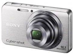SONY kompakt DSC-W630S, 16.1MPix, 5x zoom, 2,7" LCD, HD video, stříbrný, iS