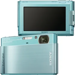 SONY kompakt DSCT90LE9, 12.1MPix, modrý, 4x zoom, 3" LCD, video MPEG4, + 4GB MS