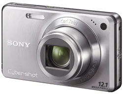 SONY kompakt DSCW270NE9 Cyber-Shot 12,1MPix, stříbrný, 5x zoom, stabilizátor,