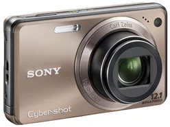 SONY kompakt DSCW290TE9 Cyber-Shot 12,1MPix, hnědý, 5x zoom, stabilizátor,