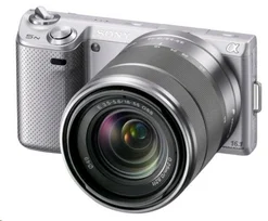 SONY NEX-5NKS fotoaparát 16.1 Mpix + 18-55mm - stříbrný